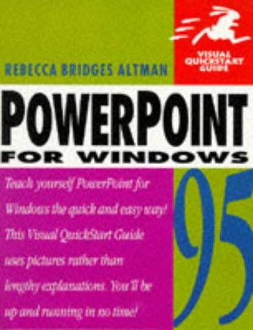 Stock image for Powerpoint for Windows 95 (Visual QuickStart Guide) for sale by dsmbooks