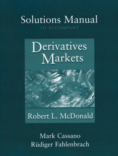 Imagen de archivo de Solutions Manual to accompany Derivatives Markets a la venta por The Book Spot