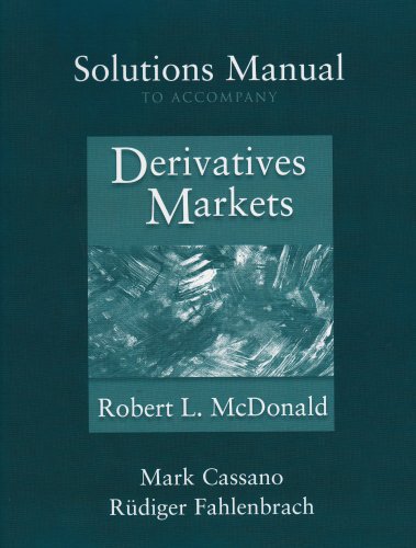 Stock image for Solutions Manual to accompany Derivatives Markets for sale by The Book Spot