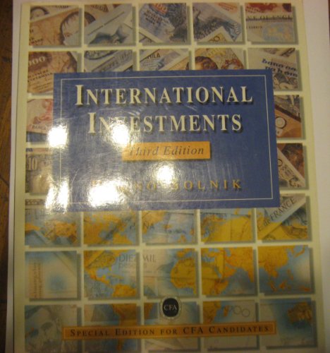Beispielbild fr International Investments zum Verkauf von Better World Books