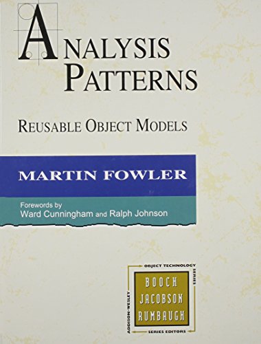 Stock image for Analysis Patterns: Reusable Object Models for sale by SecondSale