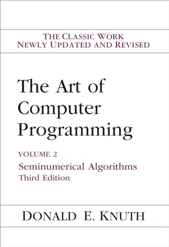 Beispielbild fr Knuth, Donald E., Vol.2 : Seminumerical Algorithms (ART OF COMPUTER PROGRAMMING VOLUME 2, Band 2) zum Verkauf von Buchpark