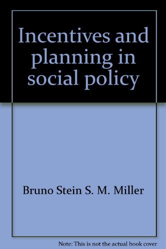 Imagen de archivo de Incentives And Planning In Social Policy a la venta por Blue Awning Books