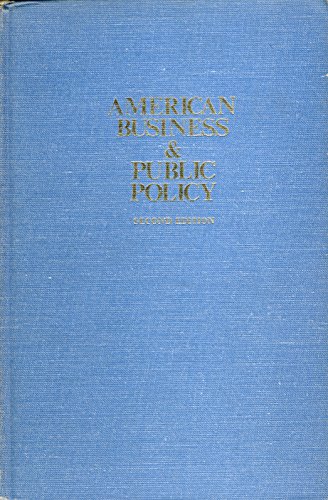 Beispielbild fr American Business and Public Policy : The Politics of Foreign Trade zum Verkauf von Better World Books Ltd