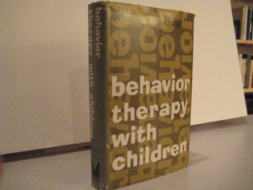 9780202260464: Behavior therapy with children