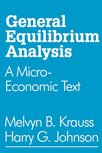 9780202308685: General Equilibrium Analysis