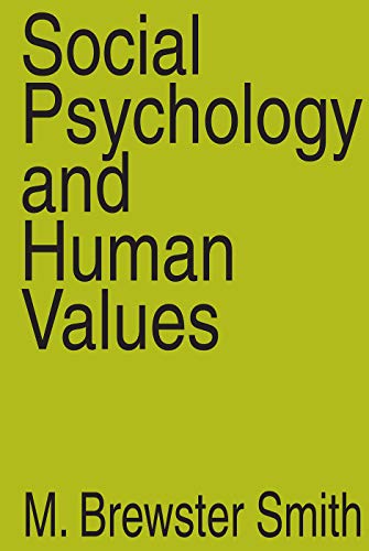 Imagen de archivo de Social Psychology and Human Values a la venta por Books From California