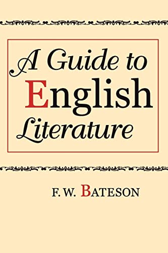 Stock image for A Guide to English Literature for sale by Blackwell's