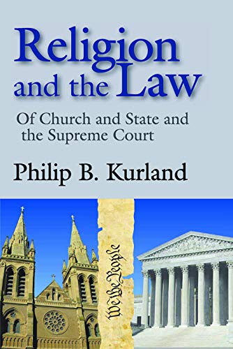 Beispielbild fr Religion and the Law: Of Church and State and the Supreme Court zum Verkauf von Books From California