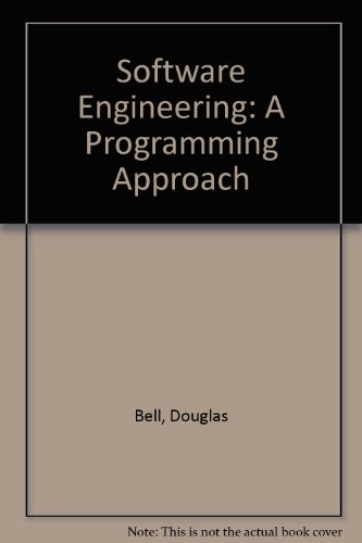 9780202648569: Software Engineering: A Programming Approach