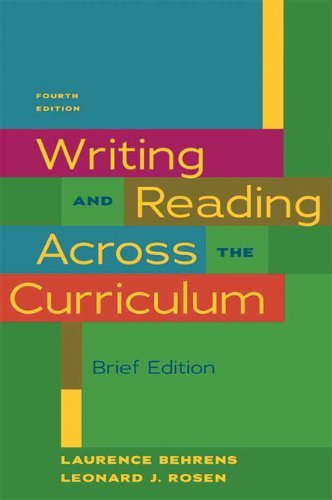 Stock image for Writing & Reading Across the Curriculum, Brief Edition (4th Edition) for sale by SecondSale