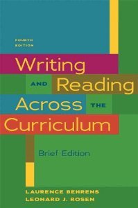 Stock image for Writing & Reading Across the Curriculum, Brief Edition (4th Edition) for sale by SecondSale