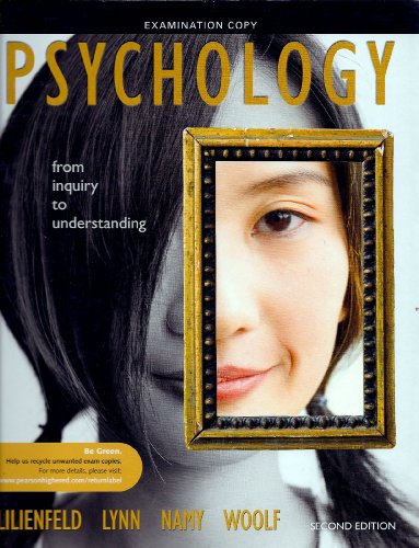 9780205001675: Psychology From Inquiry to Understanding