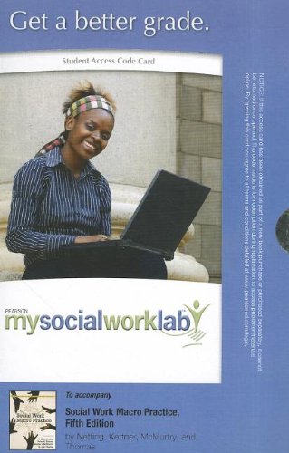 9780205003273: MySocialWorkLab without Pearson eText -- Standalone Access Card -- forSocial Work Macro Practice