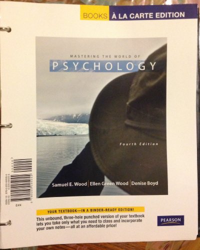 Beispielbild fr Mastering the World of Psychology zum Verkauf von HPB-Red