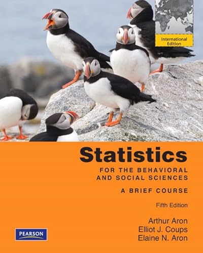 9780205008605: Statistics for The Behavioral and Social Sciences:A Brief Course: International Edition