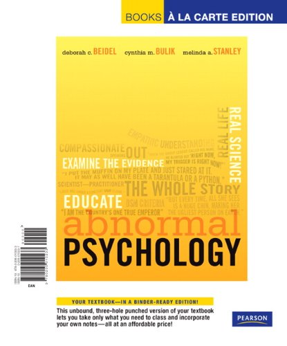 Stock image for Abnormal Psychology: Books a La Carte Edition for sale by HPB-Red
