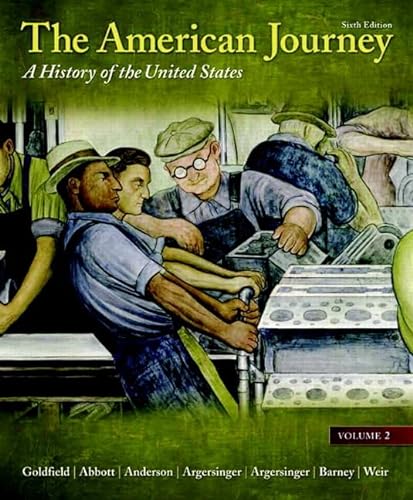 9780205010561: The American Journey: A History of the United States: Volume 2