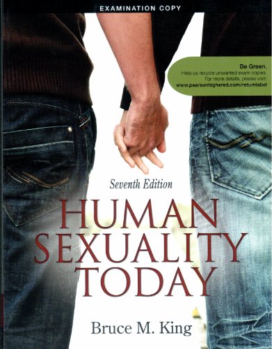 Beispielbild fr Human Sexuality Today 7th edition Examination copy zum Verkauf von Books From California