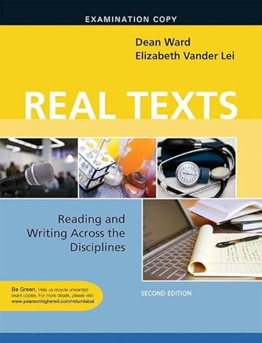 Imagen de archivo de Real Texts: Reading and Writing Across the Disciplines, 2/E a la venta por Decluttr