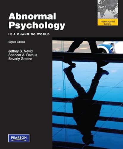 Beispielbild fr Abnormal Psychology in a Changing World: International Edition zum Verkauf von AwesomeBooks