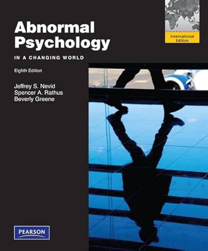 Imagen de archivo de Abnormal Psychology in a Changing World: International Edition a la venta por AwesomeBooks