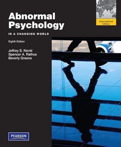 9780205027330: Abnormal Psychology in a Changing World: International Edition