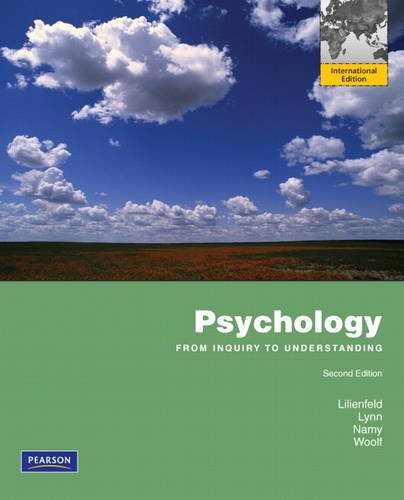 Stock image for Psychology: From Inquiry to Understanding: International Edition for sale by Wolk Media & Entertainment