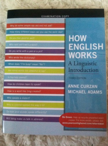 Beispielbild fr How English Works: A Linguistic Introduction [Examination Copy] zum Verkauf von HPB-Red
