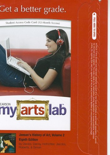 Beispielbild fr MyArtsLab Standalone Access Card for Janson's History of Art, Volume 2 (8th Edition) (myartslab (access codes)) (NEW!!) zum Verkauf von BookHolders