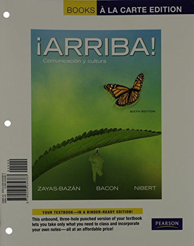 Imagen de archivo de Arriba!: Comunicacon y cultura (English and Spanish Edition) a la venta por BooksRun
