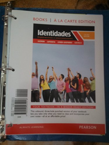 9780205034918: Identidades: Exploraciones e interconexiones: Books a La Carte Edition