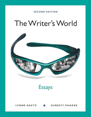 9780205041046: The Writer's World: Essays
