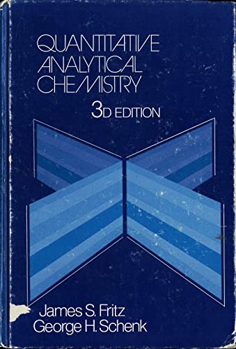 Stock image for Quantitative Analytical Chemistry for sale by dsmbooks