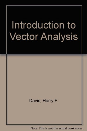 Imagen de archivo de Introduction to Vector Analysis a la venta por ThriftBooks-Dallas