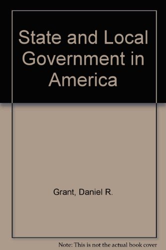 Stock image for State and Local Government in America for sale by Kennys Bookstore