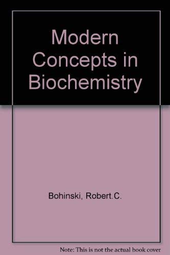 Imagen de archivo de Modern Concepts in Biochemistry a la venta por medimops