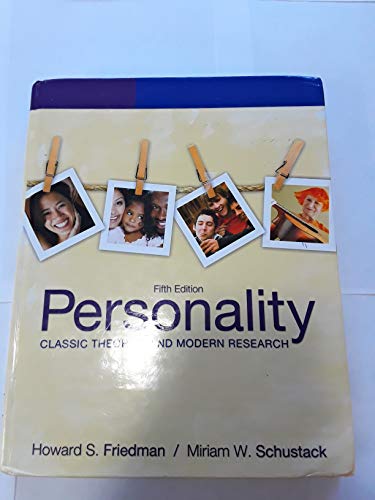 Beispielbild fr Personality: Classic Theories and Modern Research (5th Edition) zum Verkauf von BooksRun