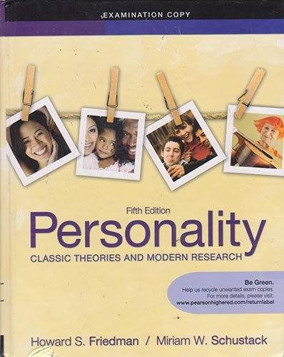 Imagen de archivo de Personality: Classic Theories and Modern Research - Examination Copy a la venta por ThriftBooks-Atlanta