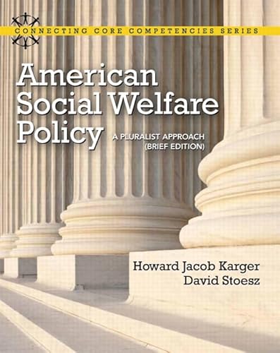 Beispielbild fr American Social Welfare Policy: A Pluralist Approach, Brief Edition (Connecting Core Competencies) zum Verkauf von SGS Trading Inc