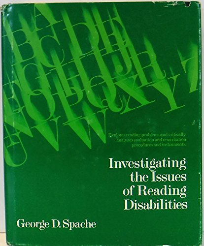 Imagen de archivo de Investigating the issues of reading disabilities a la venta por GoldBooks
