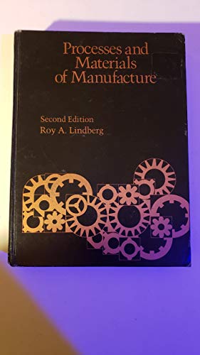 Stock image for Processes and Materials of Manufacture for sale by Ann Becker
