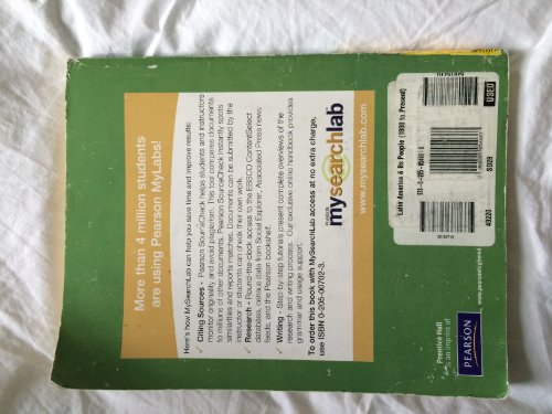 Latin America and Its People, Volume 2 (3rd Edition) (9780205054688) by Martin, Cheryl E.; Wasserman, Mark