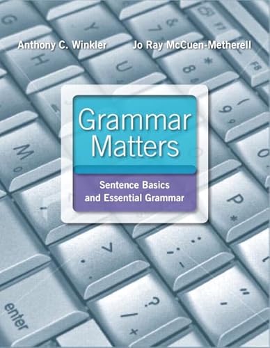 Beispielbild fr Grammar Matters zum Verkauf von SecondSale