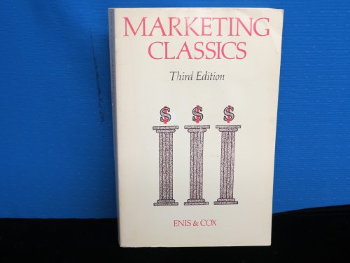 Beispielbild fr Marketing Classics: A Selection of Influential Articles zum Verkauf von OddReads