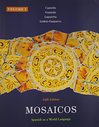 Mosaicos + Student Activities Manual + Oxford Dictionary (9780205058037) by Castells, Matilde Olivella; GuzmÃ¡n, Elizabeth E.; Lapuerta, Paloma E.; Liskin-Gasparro, Judith E.