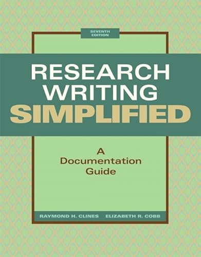 9780205059102: Research Writing Simplified: A Documentation Guide