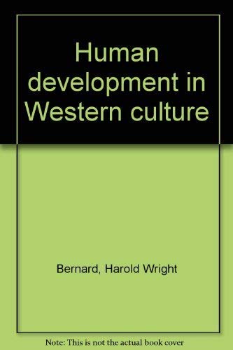 Stock image for Human development in Western culture for sale by WeSavings LLC