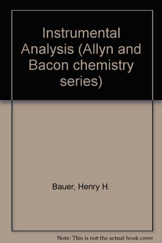 Stock image for Instrumental analysis (Allyn and Bacon chemistry series) for sale by HPB-Red