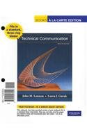 Technical Communication, Books a la Carte Plus MyTechCommLab -- Access Card Package (12th Edition) (9780205060405) by Lannon, John M.; Gurak, Laura J.